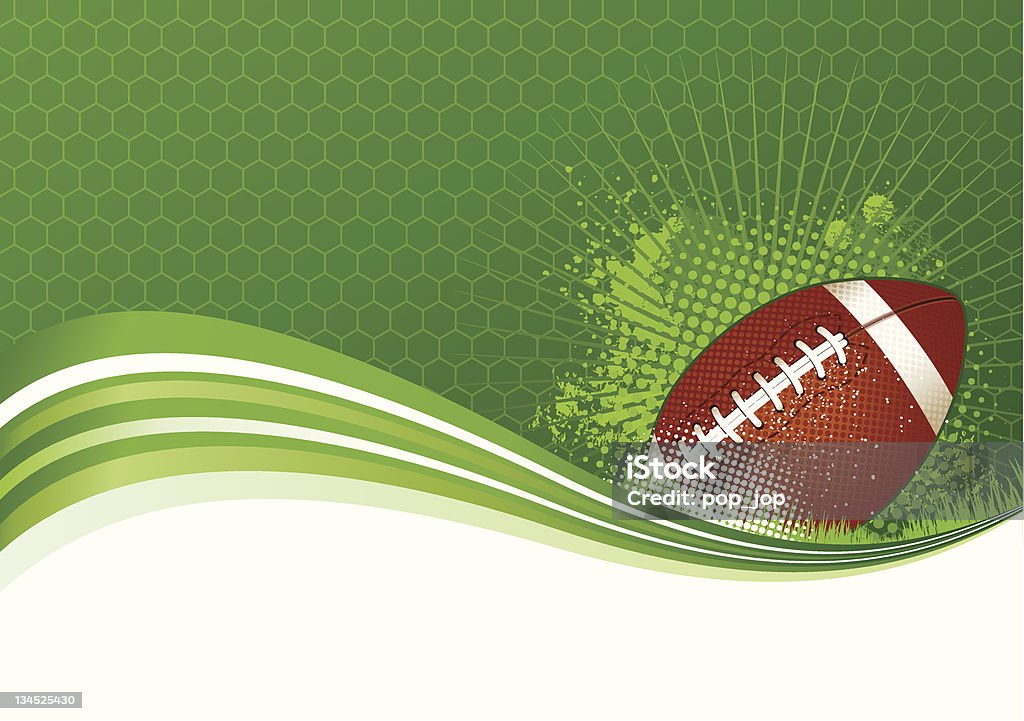 Fond de Football - clipart vectoriel de Ballon de football américain libre de droits