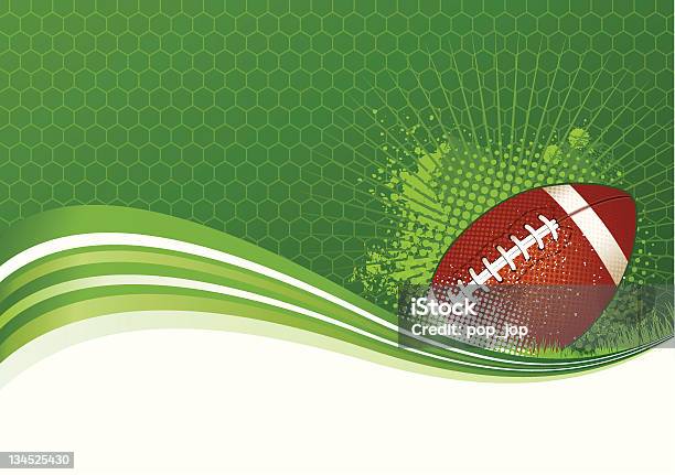 Футбольный Фон — стоковая векторная графика и другие изображения на тему Американский футбол - Американский футбол, Американский футбол - мяч, Фоновые изображения