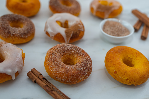 Homemade Pumpkin Spice Donuts