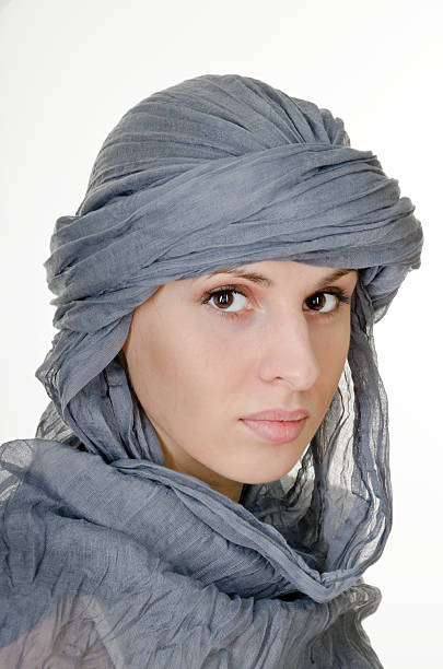 istock oriental style woman in shawl 134526107