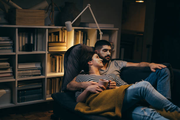 istock couple enjoying time at home 1345261569
