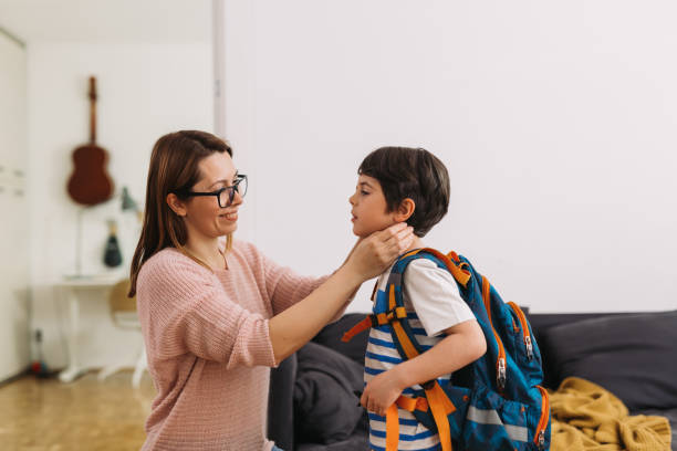 mother and her son enjoying time at home