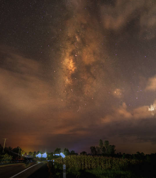 istock beautiful milky way in dark night 1345266401