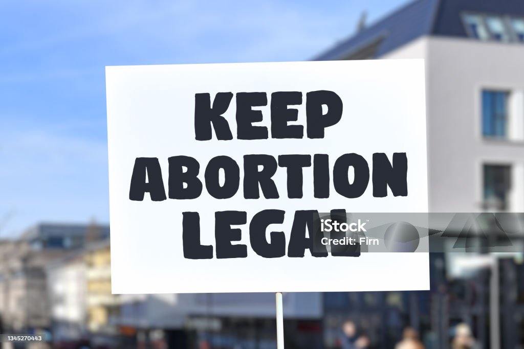 Keep abortion legal demonstration protest sign Abortion Stock Photo