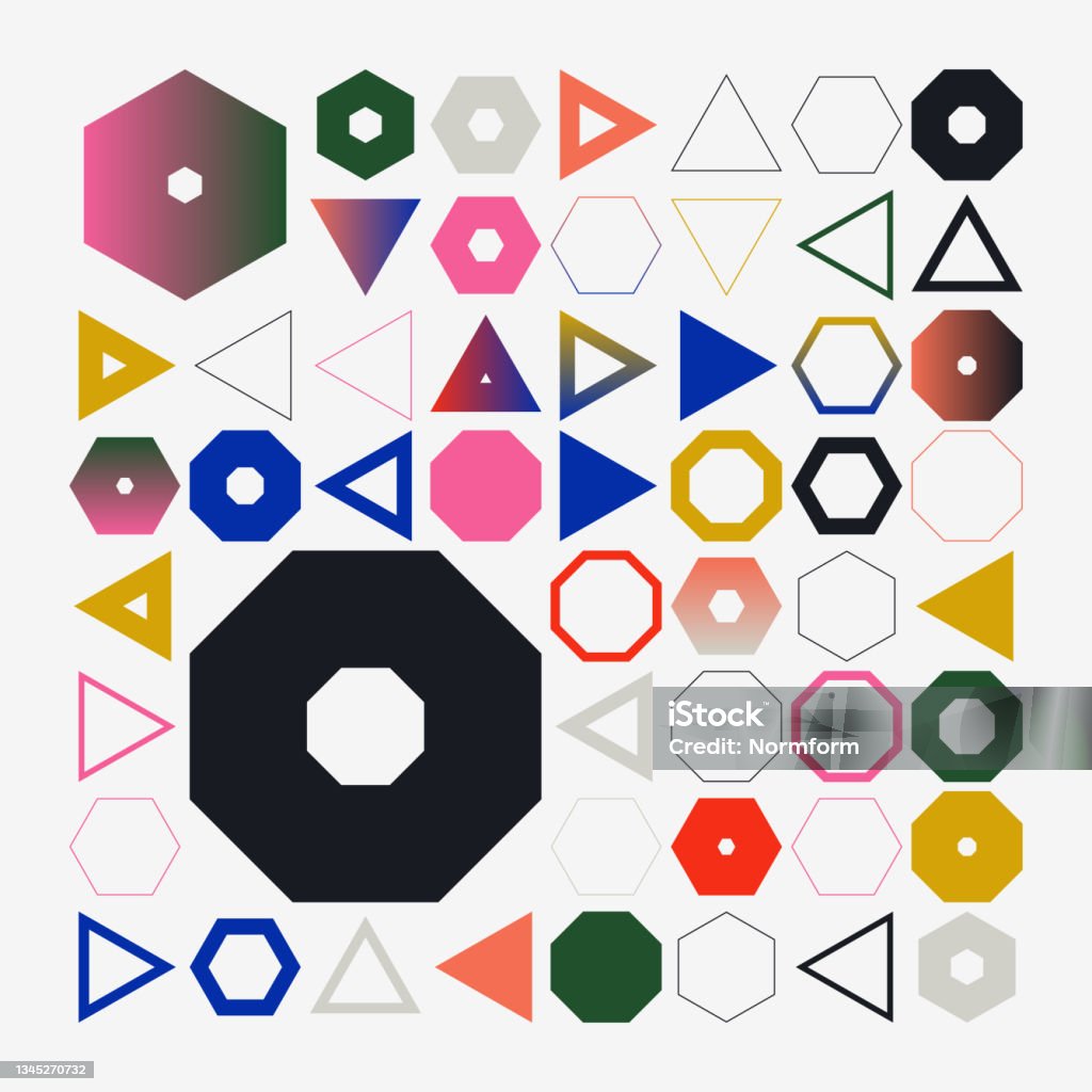 Geometric Design Sample Basic Design Simple Geometric Pattern Design With Basic Geometry Forms Stock ...