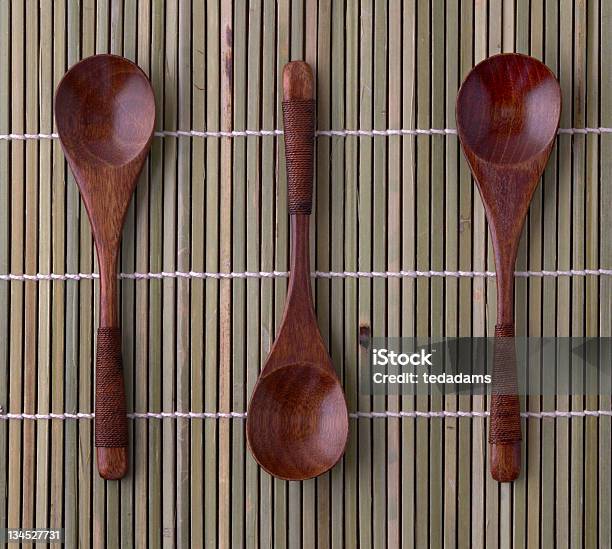 Japanische Hölzernen Restaurant Spoons Stockfoto und mehr Bilder von Asien - Asien, Bambus - Material, Bildhintergrund