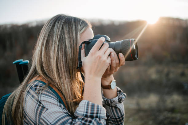 istock Photographer taking photo 1345277582