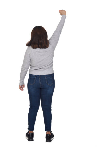 istock Woman isolated on white background 1345279743
