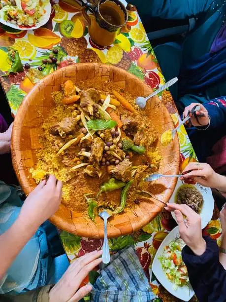 Tasty and healthy Tunisian couscous