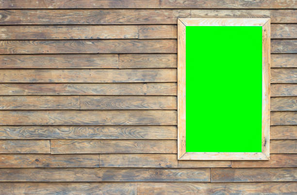 rustic wooden background with boards in horizontal position with a window on one side with a chroma background. copy space, text space - camel fair imagens e fotografias de stock