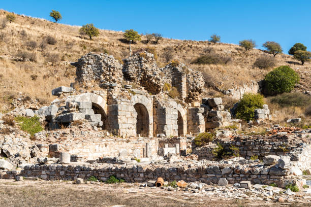 istock Baths of the State Agora at Ephesus ancient site in Turkey. 1345289619