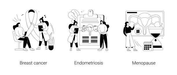 zdrowie kobiet abstrakcyjna koncepcja ilustracji wektorowych. - nutritional supplement flash stock illustrations