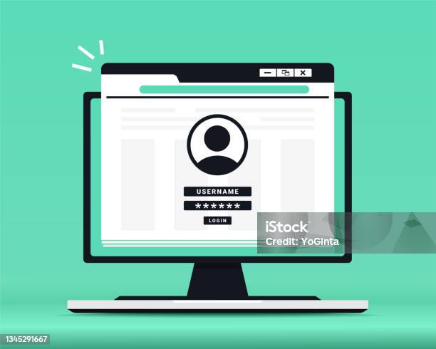 Login To Account Password Security Access On Computer Verification Code ...