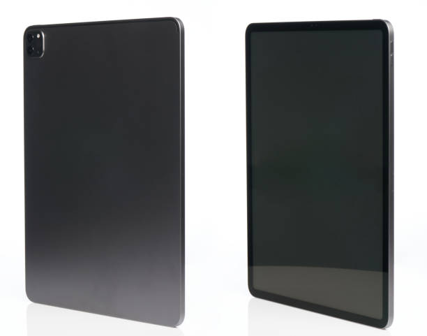 istock Metal tablet with camera and buttons 1345294857