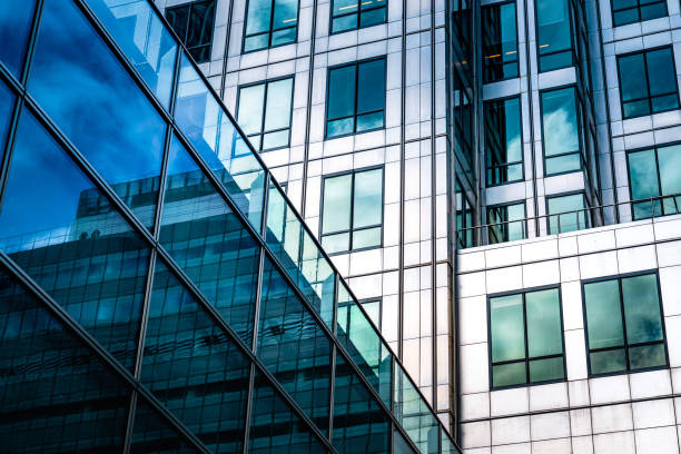 istock Canary Wharf tower in London's Docklands business district 1345296637