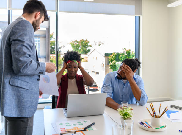 istock An African-American Woman is Being Fired from the Work. 1345299154
