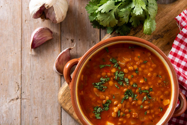 istock Red lentil soup in bowl 1345302127