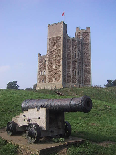 istock English castle and cannon 134530486