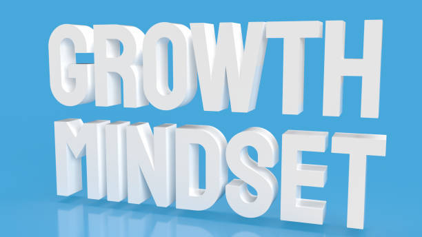 istock The  white growth mindset word on blue color  background 3d rendering 1345305104