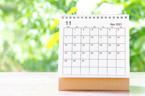 istock November 2021 Calendar desk for organizer 1345306605