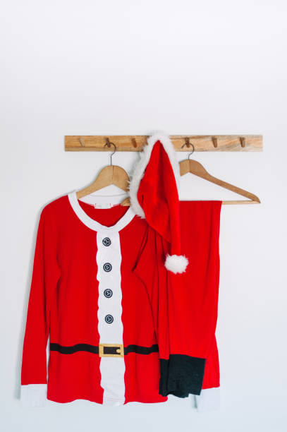 istock Santa's clothing on white background. Christmas concept 1345311766