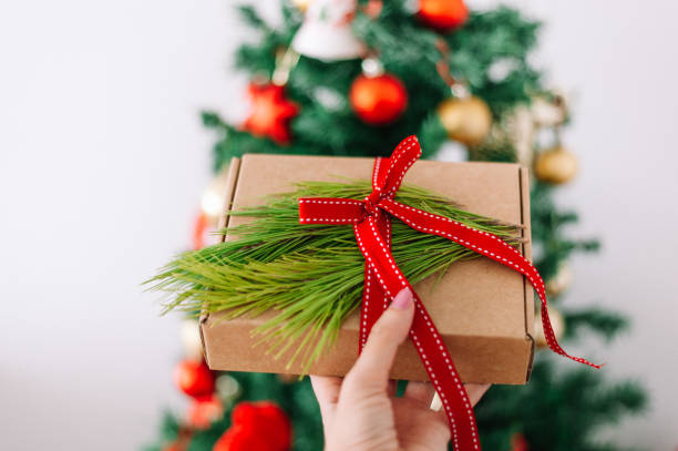 istock Christmas present background stock photo 1345312444
