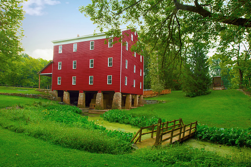 Mill-Adams Grist Mill-built in 1845-Carrol County Indiana