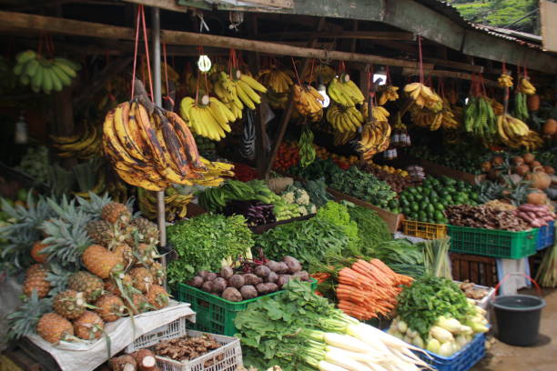 istock traditional fruit and vegetable market 1345325115