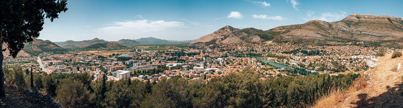 Panorama of the beautiful city of Trebinje