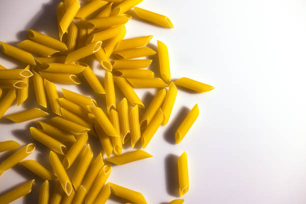 raw Italian pasta in the kitchen