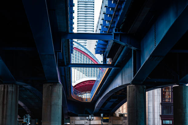 Under the bridge in West India Quay