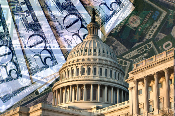 National Debt - Debt Ceiling & USA Credit Worthiness National Debt - Debt Ceiling & USA Credit Worthiness debt stock pictures, royalty-free photos & images