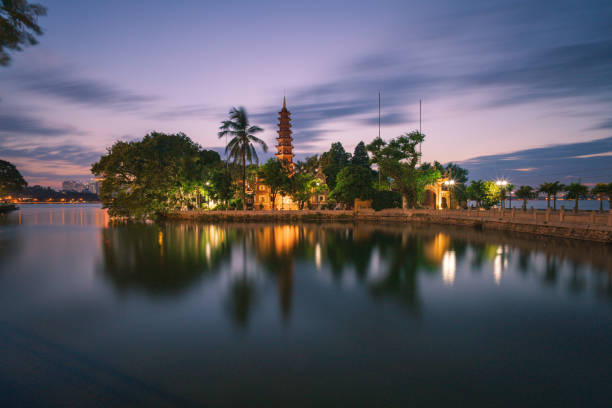 istock Tran Quoc pagoda in sunset 1345338274