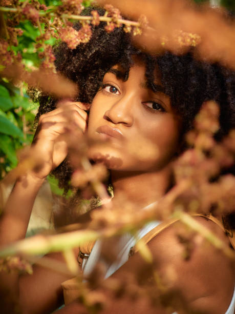 istock Afro Latin girl enjoying nature 1345340374