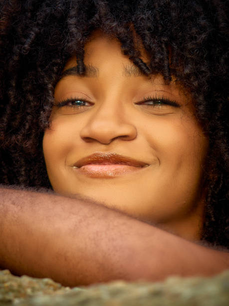istock Afro Latin girl enjoying nature 1345340633