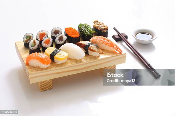 An Elegant Tasty Dish Of Sushi Stock Photo - Download Image Now - Japanese Food, Gourmet, Asia