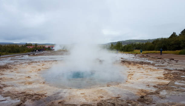 istock A natural geyser in Iceland 1345342231