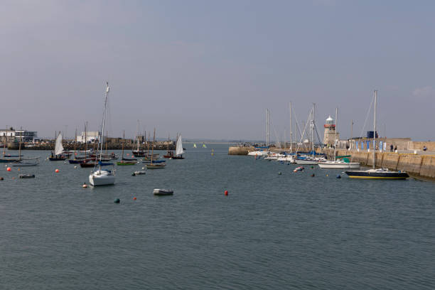 istock Boats in the harbour 1345350344