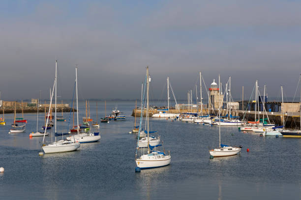 istock Boats in the harbour 1345350354