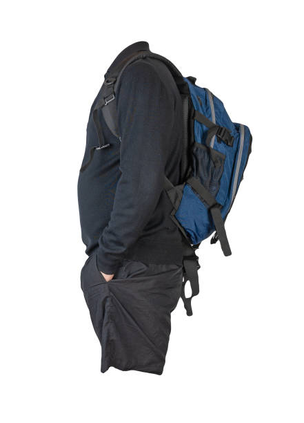 istock backpack, shorts, sweater isolated on white background. 1345354695