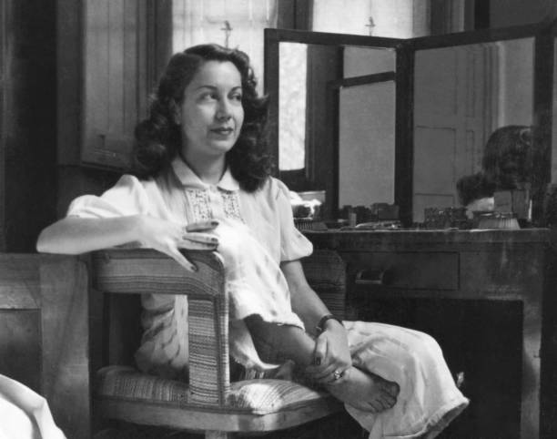 istock Beautiful Young Woman in 1941. 1345355389