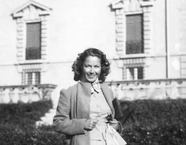 istock Beautiful Young Woman in 1941. 1345355393