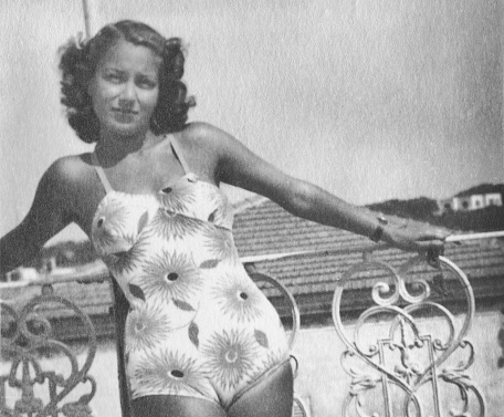 Beautiful Young Woman in 1938.