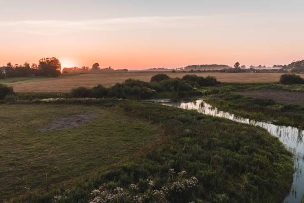 istock Sunset in the countryside 1345361410