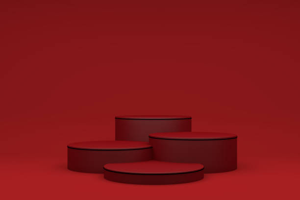 istock Abstract Podium, Rock Stone Platform Minimal Product Presentatiton 1345361505