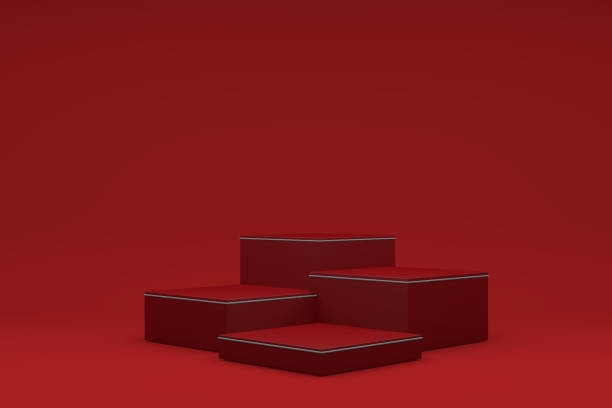 istock Abstract Podium, Rock Stone Platform Minimal Product Presentatiton 1345361521