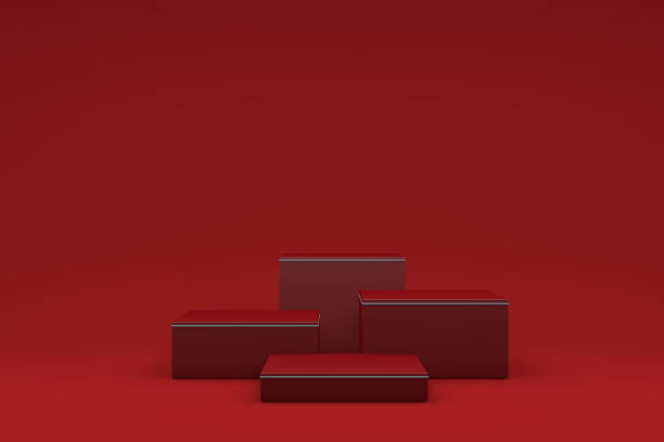 istock Abstract Podium, Rock Stone Platform Minimal Product Presentatiton 1345361539