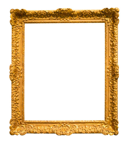 istock vertical ornamental baroque picture frame cutout 1345362876