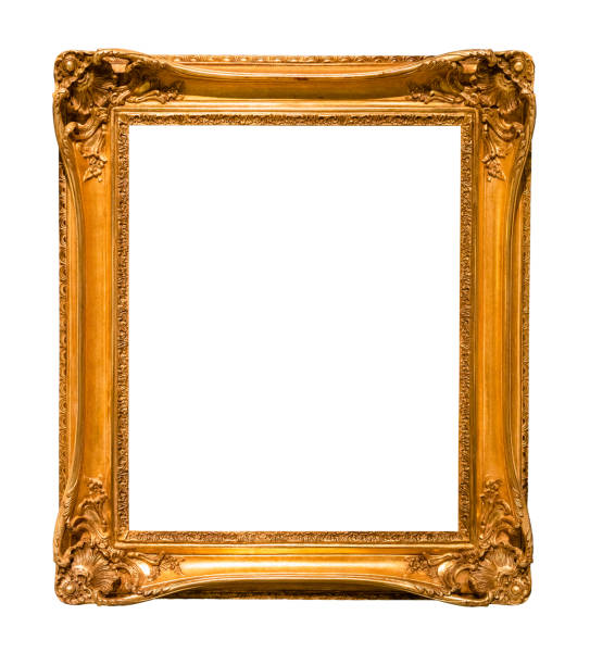 istock vertical decorated baroque picture frame cutout 1345362893