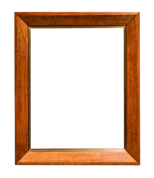 istock vertical wide brown wooden picture frame cutout 1345362894